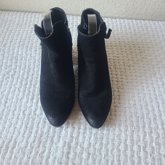 FRYE Black Suede Ankle Boots Women's Size 8.5 - Picture 4 of 15